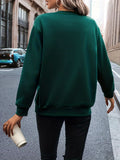 deanwangkt Leopard & Paw Print Pullover Sweatshirt, Casual Long Sleeve Crew Neck Sweatshirt For Fall & Winter, Women's Clothing