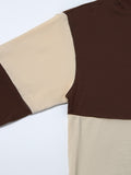 Color Block Half Zip Up Sweatshirt , Long Sleeve Pullover Tops , Women's Clothings