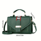 Simple Trendy Square Shoulder Bag, All-Match Flap Crossbody Bag, Women's Classic Bag