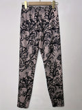 Floral Print Skinny Leggings, Casual Elastic Waist Stretchy Leggings, Women's Clothing