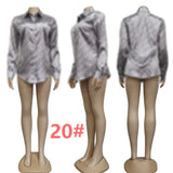 Luxury Women Blouses Shirts Designer Shirt Tops Long Sleeve Slim Fit Shirt Free Ship