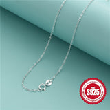 925 Sterling Silver Simple Chain Necklace Minimalist Style Hypoallergenic Chain Neck Jewelry