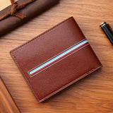 Multi-Card Horizontal Short Wallet for Men - Premium PU Leather, Spacious Card Holder, and Casual Going-Out Accessory - Easy-to-Carry and Durable PVC Construction, Do Not Wash