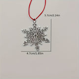 1pc Christmas Tree Ornament Alloy Metal Animal Life Tree Snowflake Ornament Pendant Home Decoration