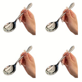 Elegant 4pcs Stainless Steel Serving Spoons Set - Perfect for Buffets, Family Gatherings & Banquets