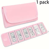 6-Zipper Compact Money Wallet - Versatile Cash Organizer & Receipt Holder for Travel & Budgeting - Durable & Stylish