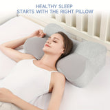 Odorless Memory Foam Cervical Pillow For Neck Relief, Ergonomic Orthopedic Sleeping Neck Contoured Support For Side Sleepers, Back And Stomach Sleepers With Hollow Design