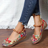 Summer Elegance in Every Step: Breathable Floral Women's Flats with Bow Details, Perfect for Any Occasion