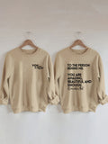 Letter Print Pullover Sweatshirt, Casual Long Sleeve Crew Neck Sweatshirt For Fall & Winter, Women's Clothing