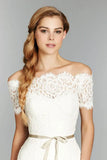 2015 Cheap Off Shoulder Lace Bolero Jacket Illusion Covered Button Jackets Bridal Shrug Bride Wraps Wedding Dress Accessories Shawl