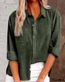 Deanwangkt - Buttoned Long Sleeve Shirt with Chest Pocket Design