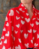 Deanwangkt - Valentine Heart Print Long Sleeve Shirt