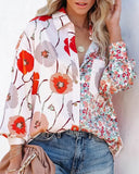 Deanwangkt - Floral Print Long Sleeve Shirt
