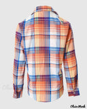 Deanwangkt - Plaid Button-Up Long Sleeve Shirt