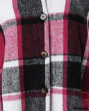 Deanwangkt - Plaid Print Long Sleeve Button-Up Shirt