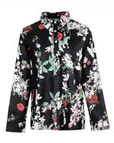 Deanwangkt - Floral Print Long Sleeve Button Up Top