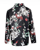 Deanwangkt - Floral Print Long Sleeve Button Up Top