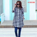 deanwangkt New  Button Down Shirt for Women Plus Size Cotton Long Plaid Flannel Shirt Korean Full Sleeve Casual Loose Blouse