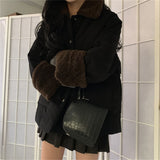 deanwangkt  Lambswool Retro Coats Fashion Thicken Elegant Warm Hot  Winter High Street New Casual All Match Loose Jackets