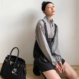 deanwangkt  Retro Vintage Women Gothic Girls Punk Mini Dress High Waist Long Sleeve Hat Collar Sexy Gry Black Lolita Plus Size Jurken