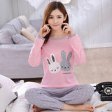 deanwangkt Women Pajamas Set Girl Sleepwear Pijama Long Women Pyjamas Suit Female Clothing Set  Nightwear