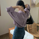 deanwangkt Shirts Women Pure Elegant Office Lady Simple Korean Style Leisure Long Sleeve Blouses Womens All-match Loose Daily Thin Chic New