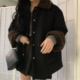 deanwangkt  Lambswool Retro Coats Fashion Thicken Elegant Warm Hot  Winter High Street New Casual All Match Loose Jackets