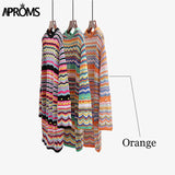 Christmas Gift Aproms Vintage Colorful Crochet Mini Dress Women Deanwangkt Casual Long Sleeve Hollow Out Holiday Beach Fashion Short Dresses Vestidos