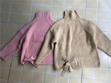 Children Baby Sweaters Solid Color Turtleneck Boys and Girls Sweaters Knit Kids Pullover Casual Baby Girl Clothing 1-5 Y