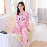 deanwangkt Women Pajamas Set Girl Sleepwear Pijama Long Women Pyjamas Suit Female Clothing Set  Nightwear