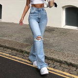 deanwangkt  High Street Women's Jeans Y2K High Waist Ripped Denim Jeans Straight Pants Streetwear Wide Leg Jeans Casual Loose Baggy Trousers