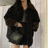 deanwangkt  Lambswool Retro Coats Fashion Thicken Elegant Warm Hot  Winter High Street New Casual All Match Loose Jackets