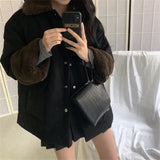 deanwangkt  Lambswool Retro Coats Fashion Thicken Elegant Warm Hot  Winter High Street New Casual All Match Loose Jackets