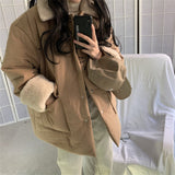 deanwangkt  Lambswool Retro Coats Fashion Thicken Elegant Warm Hot  Winter High Street New Casual All Match Loose Jackets