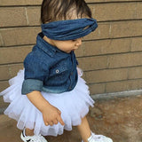 deanwangkt   Baby Girl Summer Clothing Sets Baby Girls Clothes Denim Shirt Top +Tutu Skirts+Headband 3pcs Outfits Sets