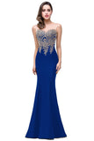 Sexy Backless Appliques Burgundy Mermaid Lace Long Prom Dresses  Royal Blue Black Evening Party Dress Vestido de Festa Longo