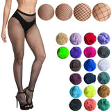 Women Tights Fishnet Stockings Fish Net Club Party Pantyhose Stocking Multicolor Tights Women Sexy Lingerie Punk Long Net Socks