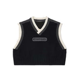 Christmas Gift 90s Vintage Girls Y2k Sleeveless Sweater Vest Top Women Deanwangkt Autumn Knitted Bella Hadid Waistcoat Chic Cool Street Fashion Vests