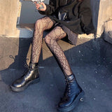 deanwangkt  Lolita Dark Gothic Tights Women Y2k Preppy Style Mall Goth Punk Spider High Waist Jk Socking Emo Alt Fishnet Stockings