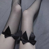 deanwangkt Sexy Lace Stockings Bow Women White Over Knee Socks Girls Stretchy Ladies Sexy Lingerie Uniform Thigh High Stockings Fetish