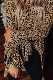 Deanwangkt - Leopard Print Long Sleeve Blouse