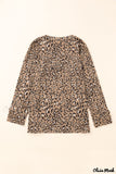 Deanwangkt - Leopard Print Long Sleeve Blouse