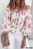 Deanwangkt - Floral off-the-shoulder blouse