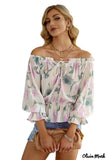 Deanwangkt - Floral off-the-shoulder blouse