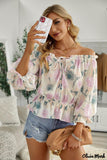 Deanwangkt - Floral off-the-shoulder blouse