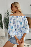 Deanwangkt - Floral off-the-shoulder blouse