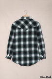 Deanwangkt - Black checked jacket with pockets and buttons