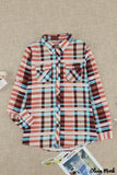 Deanwangkt - Multicolor Plaid Long Sleeve Pocket Shirt