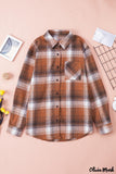 Deanwangkt - Long sleeve plaid shirt with pocket