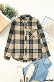 Deanwangkt - Khaki Check Button Long Sleeve Shirt